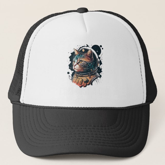 Gorra De Camionero Soy sólo un gato (Anverso)