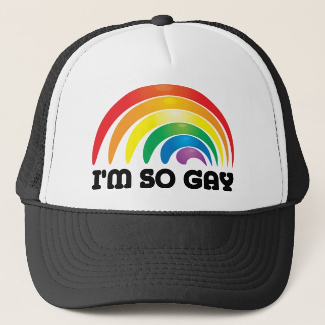 Gorra De Camionero Soy tan gay (Anverso)