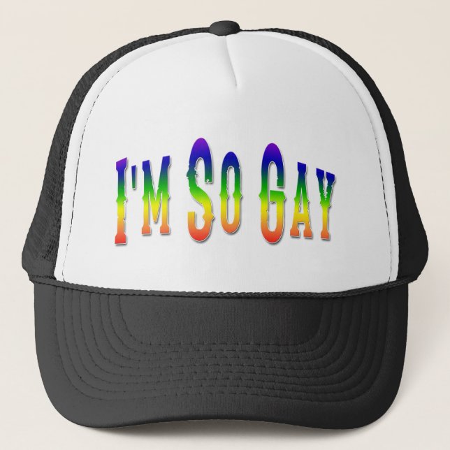 Gorra De Camionero Soy tan gay (Anverso)