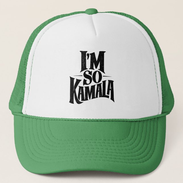 Gorra De Camionero Soy tan Kamala Brat Green Meme (Anverso)