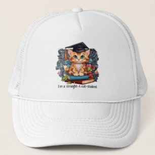 Gorra De Camionero Soy un estudiante directo de gatos