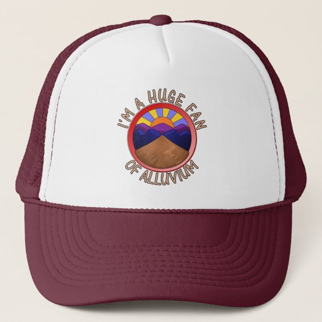 Gorra De Camionero Soy un gran fan de la geología aluvial Impresión d (Anverso)