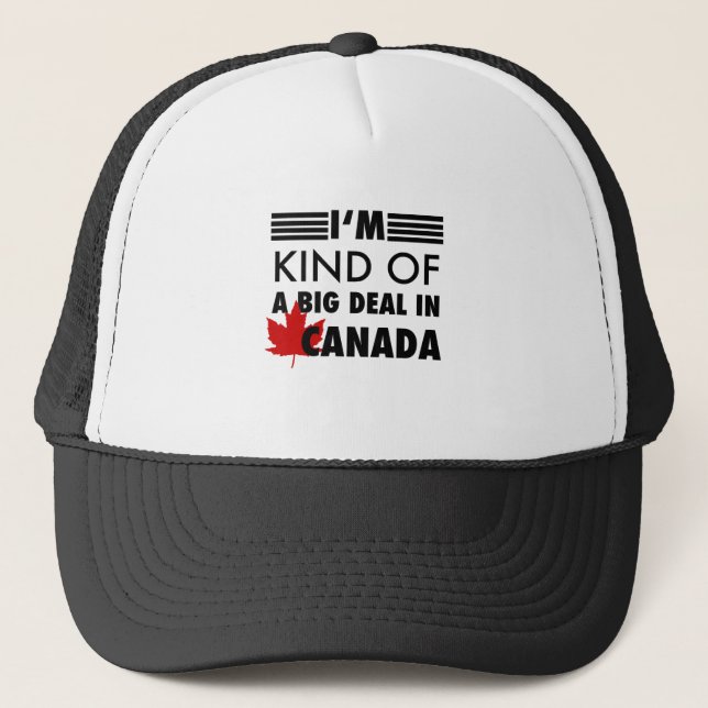 Gorra De Camionero Soy un gran negocio en Canadá (Anverso)