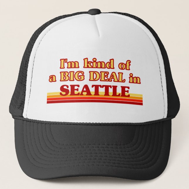 Gorra De Camionero Soy un GRAN TRATO en Seattle (Anverso)