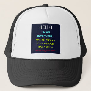 GORRA DE CAMIONERO SOY UN INTROVERTIDO