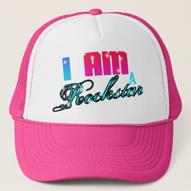 GORRA DE CAMIONERO SOY UN ROCKSTAR (Anverso)