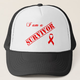 Gorra De Camionero Soy un superviviente - cinta roja