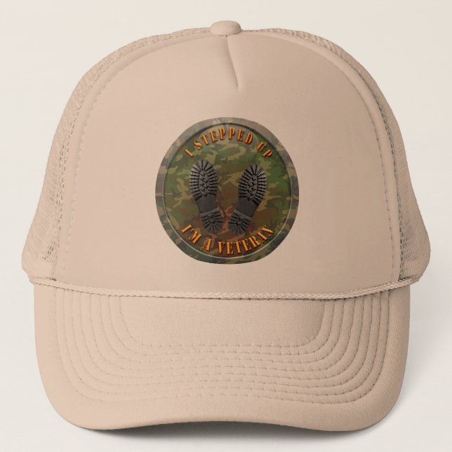 Gorra De Camionero Soy un veterano (Anverso)