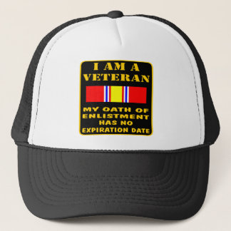 Gorra De Camionero Soy un veterano que mi juramento del alistamiento