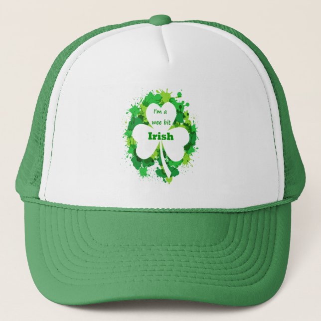 Gorra De Camionero Soy un Wee Bit Irish Fun St. Patricks Day Cita (Anverso)