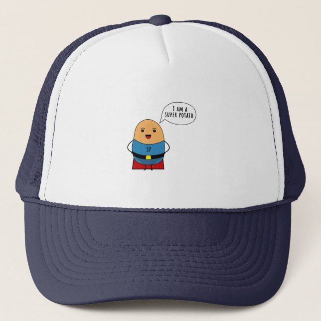 Gorra De Camionero Soy una súper papa (Anverso)