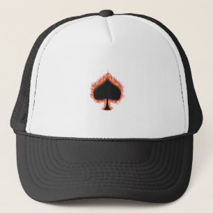 Gorra De Camionero Spades Flames