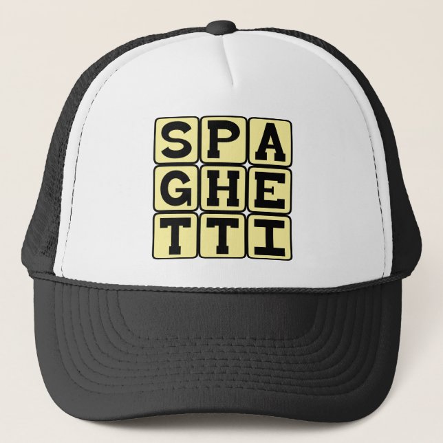 Gorra De Camionero Spaghetti, amigo de la pasta del fútbol (Anverso)