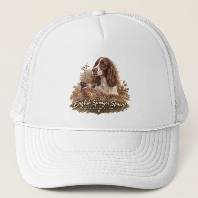 Gorra De Camionero Spaniel de Springer Inglés (Anverso)