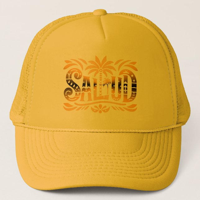 Gorra De Camionero Spanien Insel und Meer - "SALUD" -  Prost (Anverso)