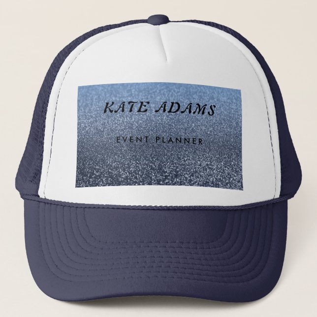 Gorra De Camionero Sparkling Gold Marble Dark Naval Resumen (Anverso)