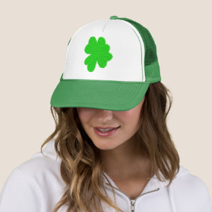 Gorra De Camionero Sparkly shamrock afortunado clover St. Patrick's D