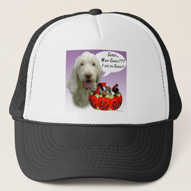 Gorra De Camionero Spinone Italiano Halloween Candy (Anverso)