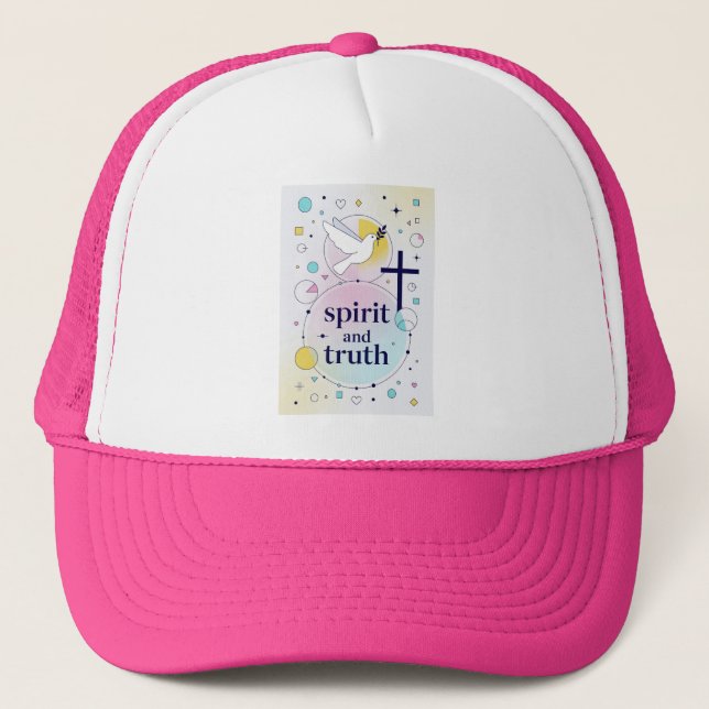 Gorra De Camionero Spirit and Truth Christian Women's Trucker Hat (Anverso)