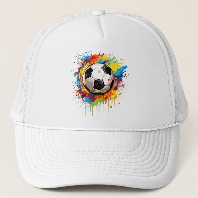 Gorra De Camionero Splash de fútbol (Anverso)