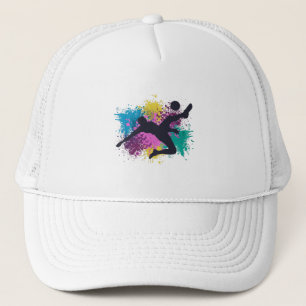 Gorra De Camionero Splashings de color de niebla de fútbol