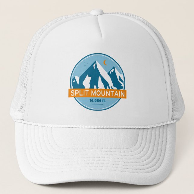 Gorra De Camionero Split Mountain California Stars Moon (Anverso)