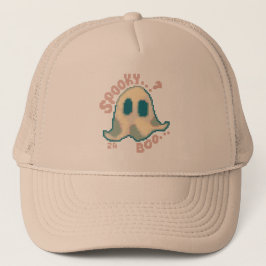 Gorra De Camionero Spooky Boo ghost pixel art