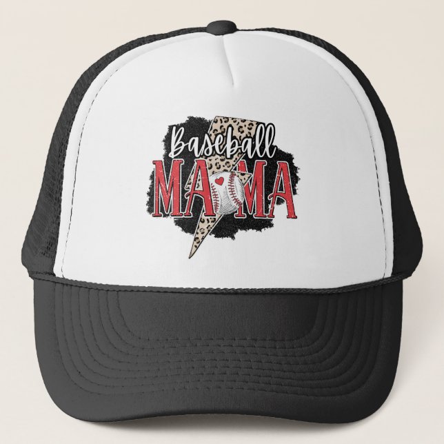 Gorra De Camionero Sporty Baseball Mama Vibes Trucker Hat (Anverso)