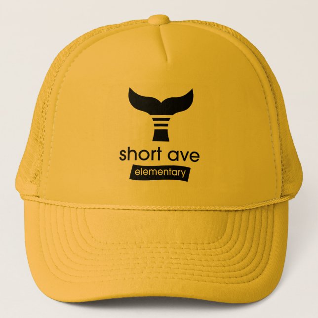 Gorra De Camionero Sporty Trucker Hat Amarillo (Anverso)