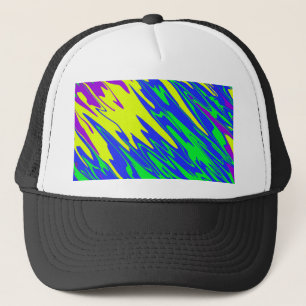 Gorra De Camionero Spray Paint Mardi Gras Blue