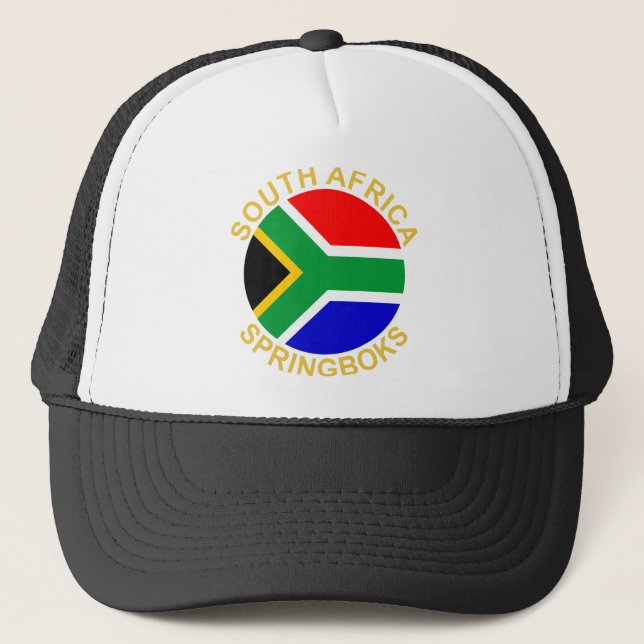 Gorra De Camionero Springboks de Sudáfrica (Anverso)