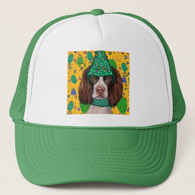 Gorra De Camionero Springer Spaniel Inglés (Anverso)