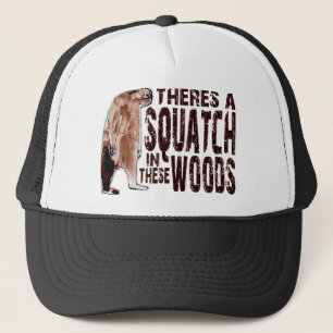 Gorra De Camionero SQUATCH lindo EN ESTAS MADERAS - encontrar el