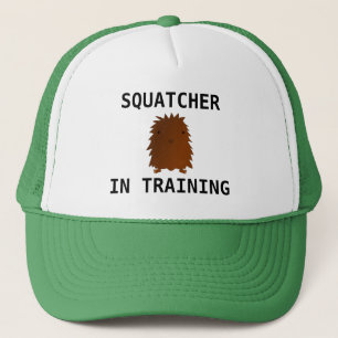 Gorra De Camionero Squatcher en el bebé Bigfoot del entrenamiento