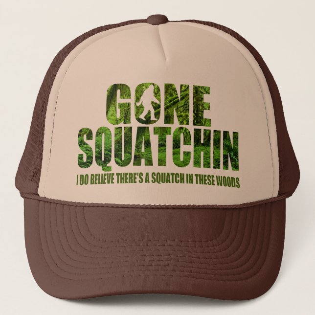 Gorra De Camionero Squatchin ido ** edición profunda especial del (Anverso)
