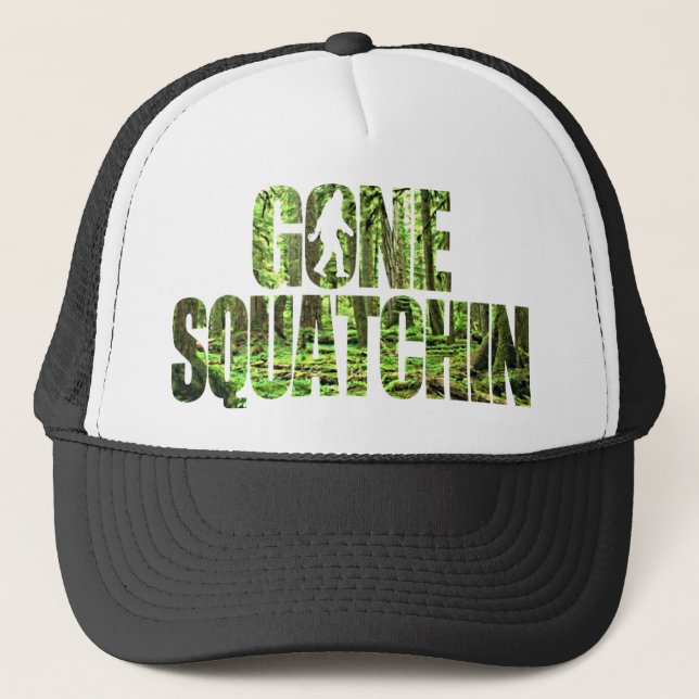 Gorra De Camionero Squatchin ido ** edición profunda especial del (Anverso)