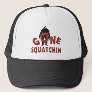 Gorra De Camionero Squatchin ido - estilo Squatcher del creyón