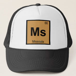 Gorra De Camionero Sr - Missoula Montana Química Tabla Periódica