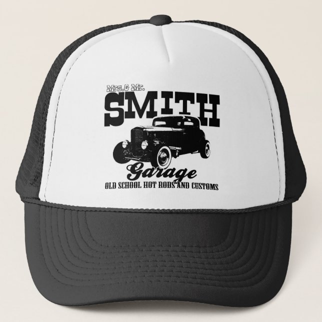 Gorra De Camionero Sr. Smith Hot-Rod Garage de Mrs.& (Anverso)
