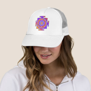 Gorra De Camionero Sri Yantra - Diseño de símbolo del hinduismo 1
