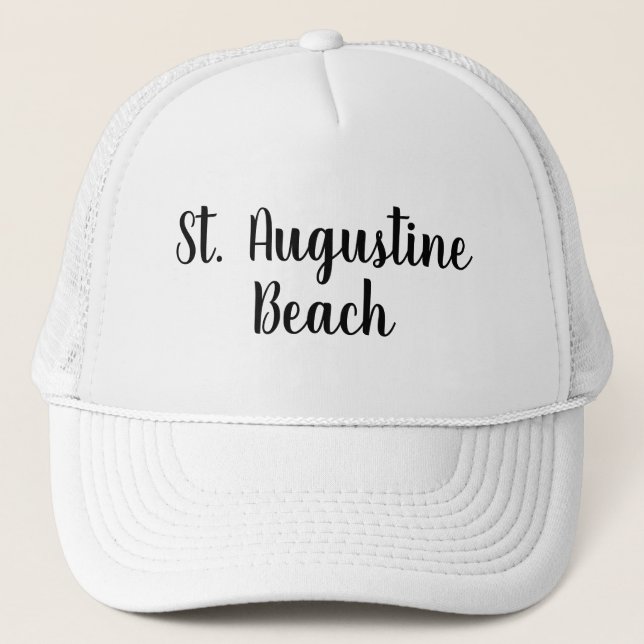 Gorra De Camionero St. Augustine Beach Florida (Anverso)