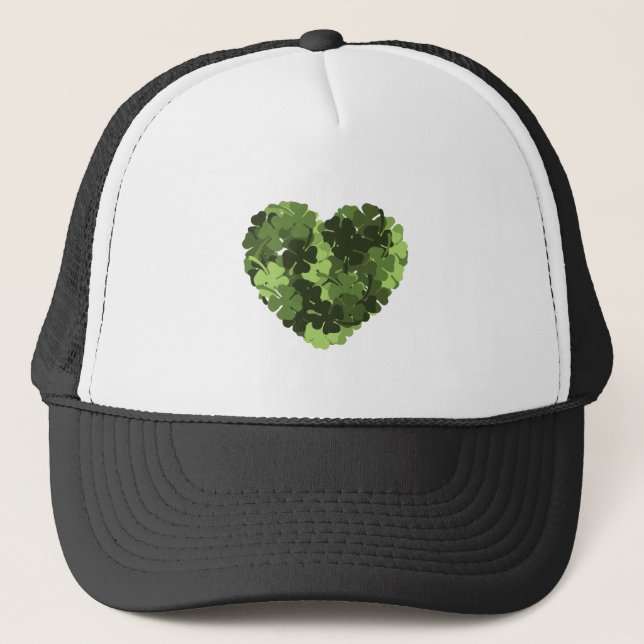 Gorra De Camionero St. Patrick's Clover Heart (Anverso)