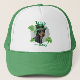 Gorra De Camionero St. Patrick's Day Doberman Pinscher