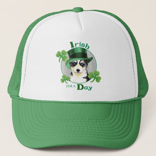 Gorra De Camionero St. Patrick's Day Husky (Anverso)