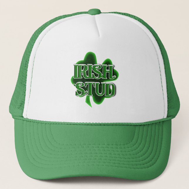 Gorra De Camionero St. Patrick's Day Irish Stud Trucker Hat (Anverso)