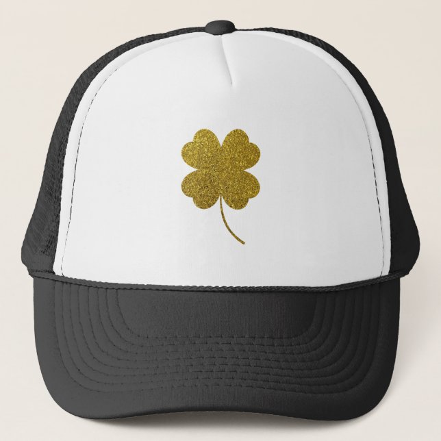 Gorra De Camionero St. Patrick's Day Shamrock (Anverso)