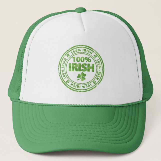 Gorra De Camionero ST. Patricks Trucker Hat/100% irlandés (Anverso)