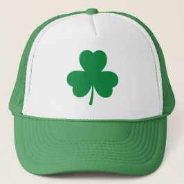 Gorra De Camionero St Patrones Sencillo Shamrock Verde