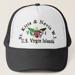 Gorra De Camionero St. San Cristobal y Islas Vírgenes de Nevis/los