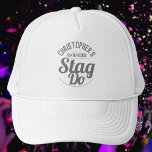 Gorra De Camionero Stag Do del hombre<br><div class="desc">Para celebrar un Stag Do. ¡Diseñado para alguien que está teniendo un "Stag Do"! Gorra masculina con la fecha de la celebración. Stag Do gorra. Añadir el nombre de la persona cuyo fiesta es. Gorra Fiesta de la celebración de Stag Do.</div>